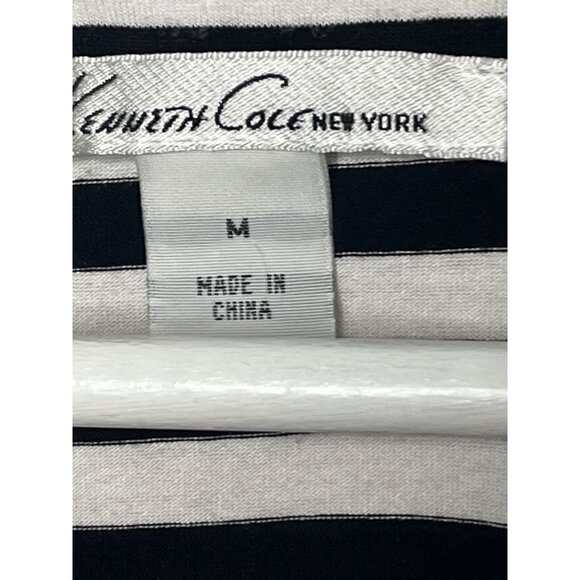 Kenneth Cole Black White Striped Sleeveless Sundress Women’s Medium - Picture 6 of 13